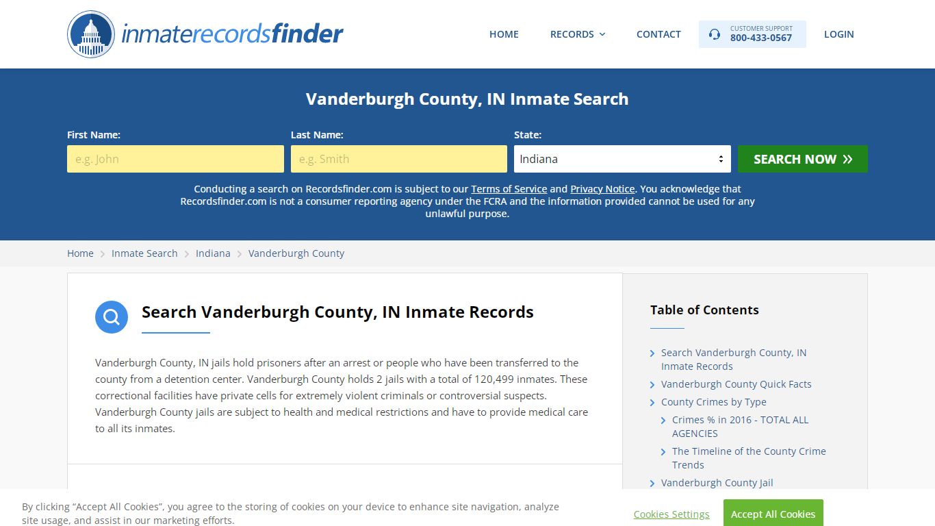 Vanderburgh County, IN Inmate Lookup & Jail Records Online