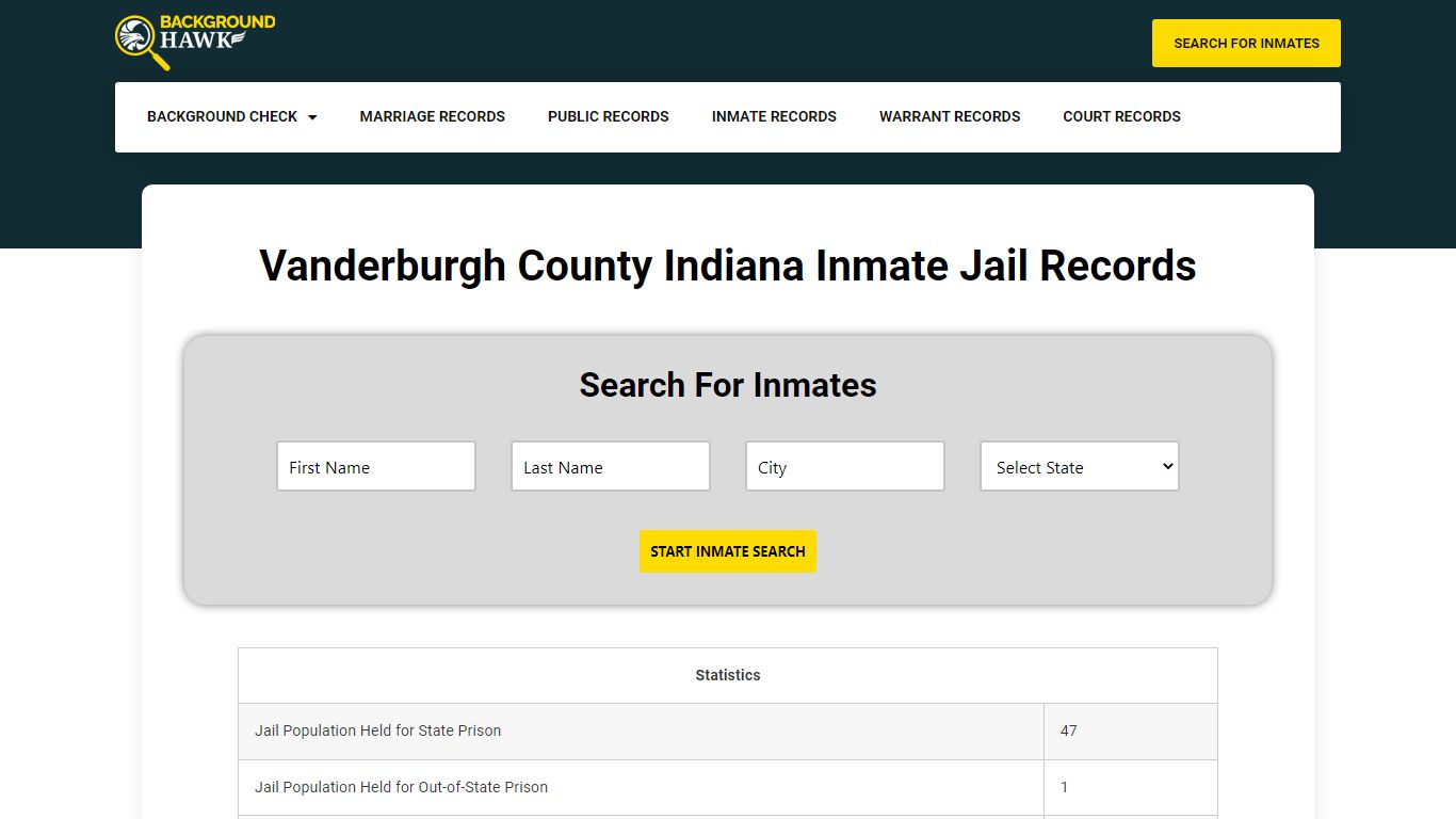 Inmate Jail Records in Vanderburgh County , Indiana